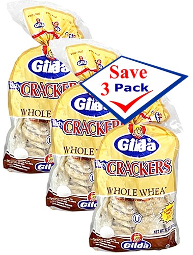 Gilda Cuban Crackers - Whole wheat. 12 oz. Pack of 3